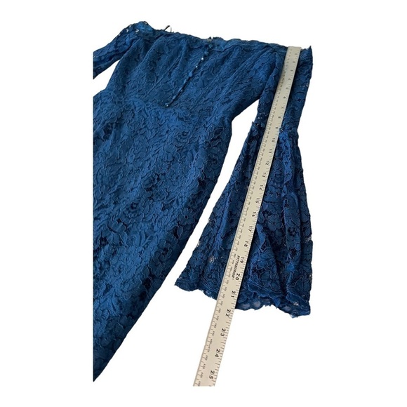 N/Nicholas Blue Lace Octavia Cocktail Dress Size 10 Southern Charm - Picture 14 of 14